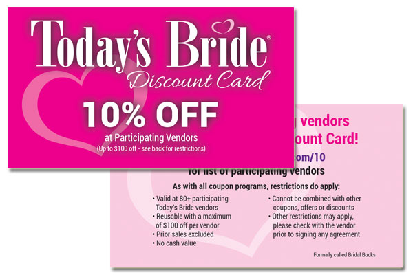 The Today's Bride Discount Card