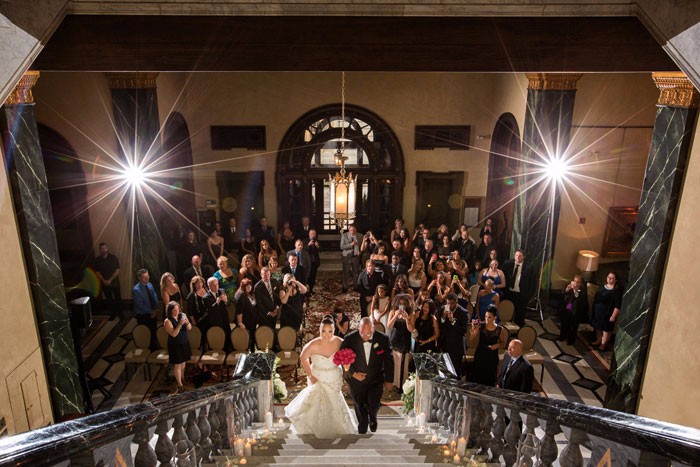 Jessica & Willis - A Glam Cleveland Evening Real Wedding by Spencer Photography, as seen on Todaysbride.com