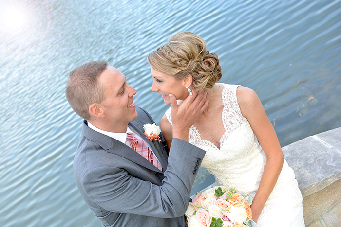 Stacey & Eric - A Cozy Ohio Wedding | Love is All you Need Photography | As seen on TodaysBride.com | Ohio real wedding, wedding sign ideas, wedding hashtag sign