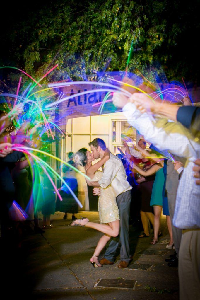 glow stick wedding exit (plus 4 other unique wedding exits)