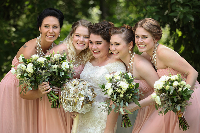 Haley & John - Vintage Inspired | Photos by Malick Photo | As seen on TodaysBride.com | Real ohio wedding, vintage wedding decor ideas, wedding photography, bridesmaids gowns