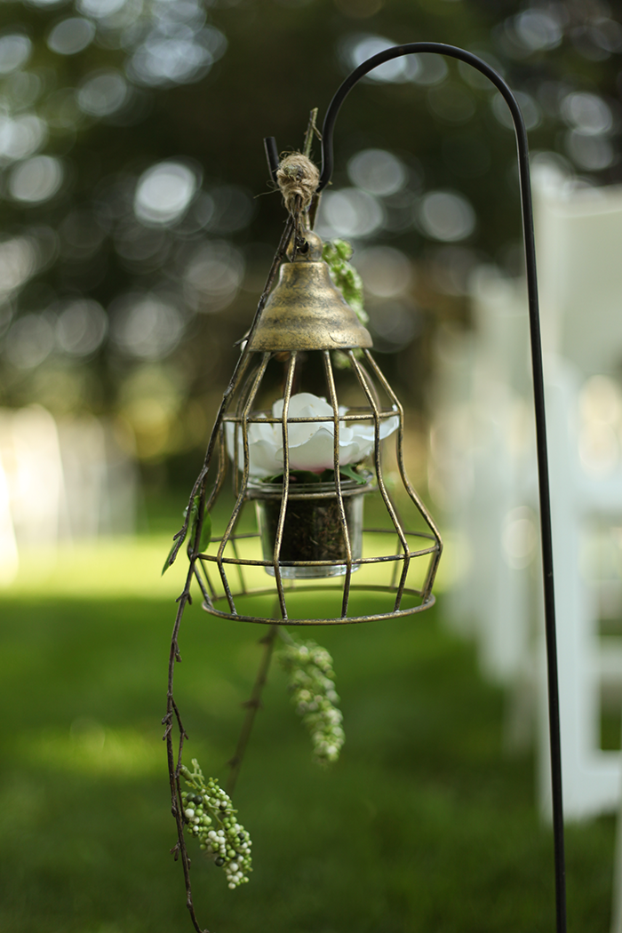 Haley & John - Vintage Inspired | Photos by Malick Photo | As seen on TodaysBride.com | Real ohio wedding, vintage wedding decor ideas, wedding photography, lantern, wedding ceremony decor