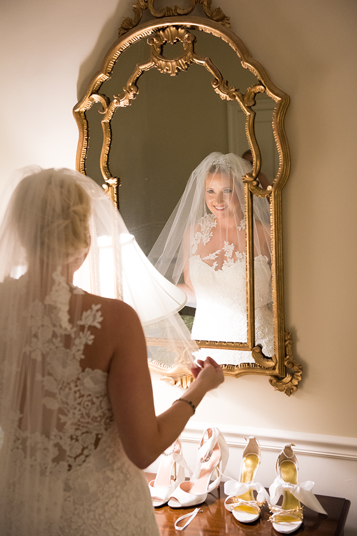 Nicole & Jan-Oliver - Elegant Emerald Wedding | New Image Photography | As seen on Todaysbride.com | real ohio wedding, emerald and gold wedding colors, elegant wedding, wedding photography, bride, veil with hair, bridal gown