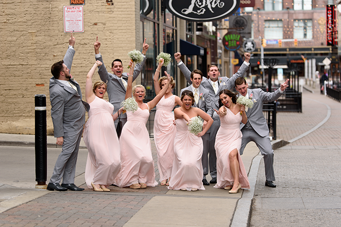 Randi & Scott - The Best Day Ever! | Cirino Photography | Real Wedding as seen on Todaysbride.com Today's Bride | real cleveland ohio wedding, blush and gold wedding photography, blush bridesmaid gowns