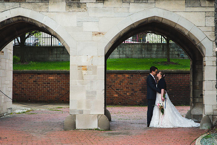 Nicole & Jason - Bright Backyard Wedding | Hai Bales Photography | As seen on Todaysbride.com Real Ohio Weddings | navy and gold wedding, ohio wedding, wedding photography, youngstown wedding, preppy wedding, unique wedding decor, 