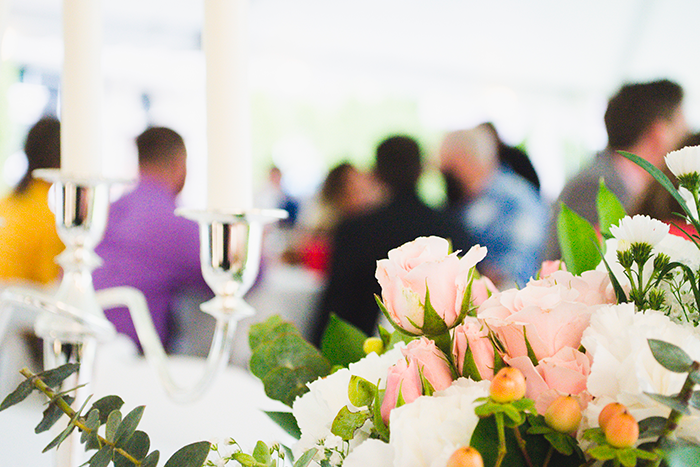 Nicole & Jason - Bright Backyard Wedding | Hai Bales Photography | As seen on Todaysbride.com Real Ohio Weddings | navy and gold wedding, ohio wedding, wedding photography, youngstown wedding, preppy wedding, unique wedding decor, 