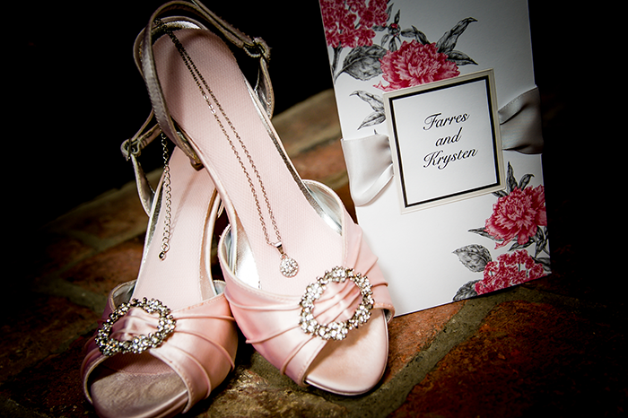 Krysten & Farres - Classic Cleveland Wedding | John Paul Studios, LLC | As seen on Todaysbride.com Real Weddings | Ohio wedding, pink wedding, wedding shoes, bridal shoes, 