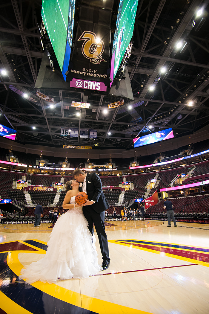 Jessica & Michael - Cleveland Couple | BCR Studios by Brad | Real Wedding as seen on TodaysBride.com Today's Bride | Cleveland Real Wedding Photography, blush ivory and gold wedding, cleveland cavaliers