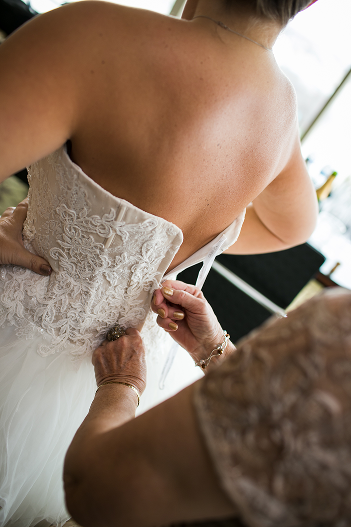 Jessica & Michael - Cleveland Couple | BCR Studios by Brad | Real Wedding as seen on TodaysBride.com Today's Bride | Cleveland Real Wedding Photography, blush ivory and gold wedding, bridal gown