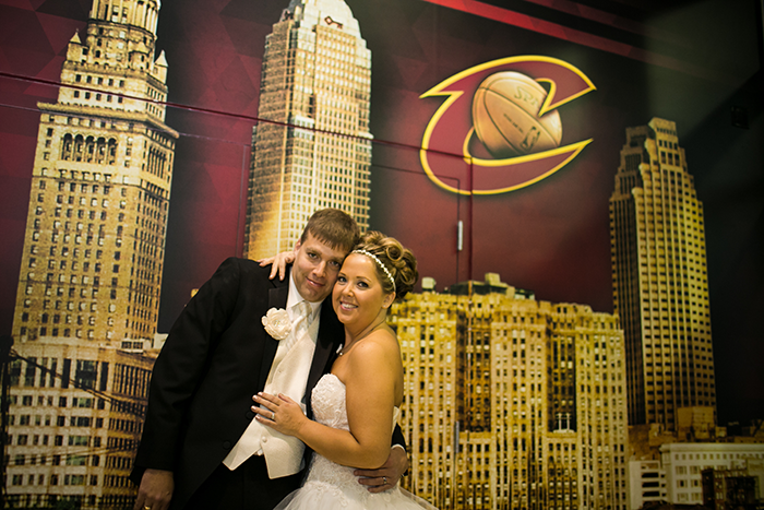 Jessica & Michael - Cleveland Couple | BCR Studios by Brad | Real Wedding as seen on TodaysBride.com Today's Bride | Cleveland Real Wedding Photography, blush ivory and gold wedding, cleveland cavaliers