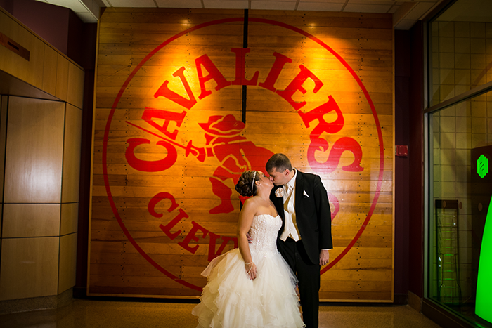 Jessica & Michael - Cleveland Couple | BCR Studios by Brad | Real Wedding as seen on TodaysBride.com Today's Bride | Cleveland Real Wedding Photography, blush ivory and gold wedding, cleveland cavaliers, cleveland browns