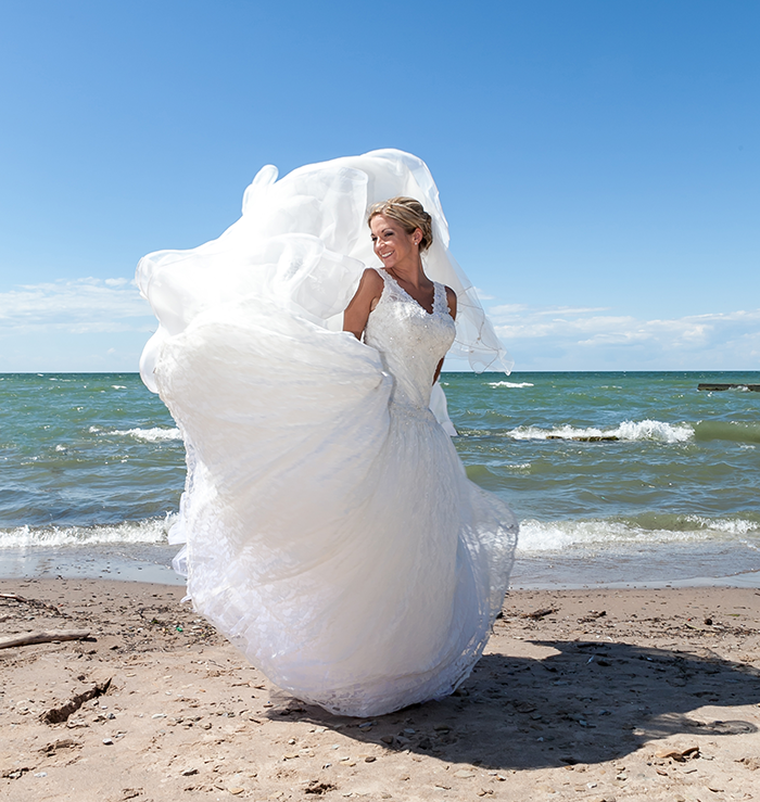 Lauren & Brett - Lake Erie Shore Wedding | LMAC Photography | As seen on TodaysBride.com Real Ohio Weddings, Cleveland lake erie wedding, beach wedding, wedding photography, 