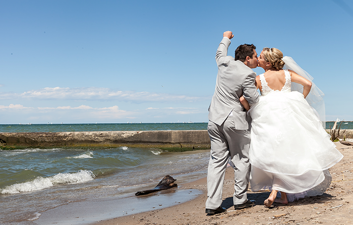 Lauren & Brett - Lake Erie Shore Wedding | LMAC Photography | As seen on TodaysBride.com Real Ohio Weddings, Cleveland lake erie wedding, beach wedding, wedding photography, 