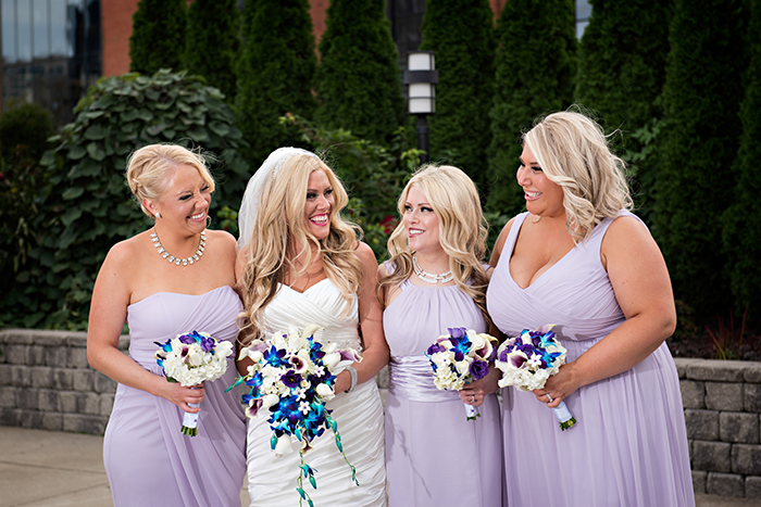 Nicki & Michael - A Wedding On The Flats | Justin Ketchem Photography | Real Ohio Wedding as seen on Todaysbride.com | Cleveland real wedding, lavender and teal wedding, wedding photography, cleveland wedding ideas, lavender bridesmaid dresses