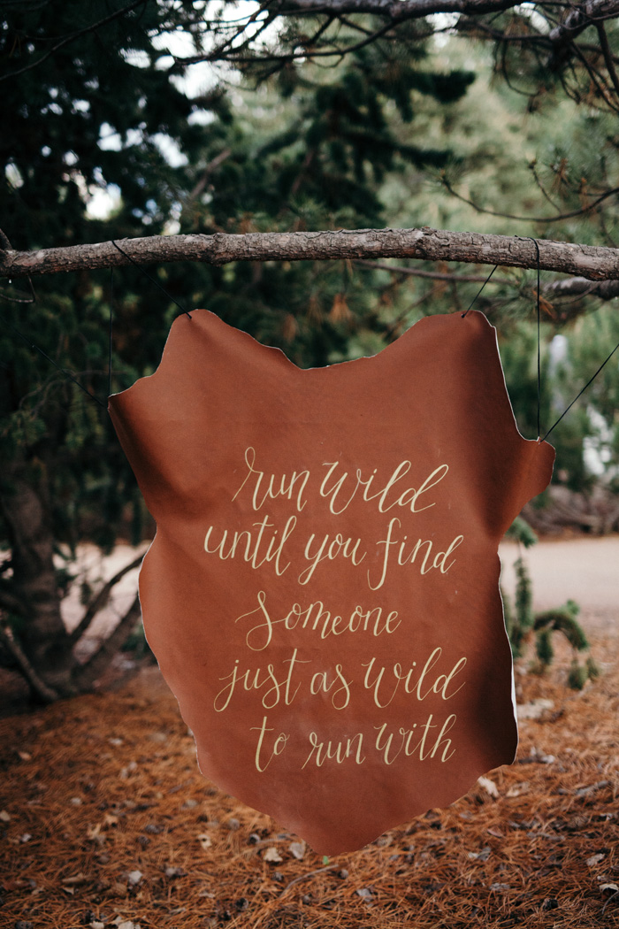 Ceremony Signage | Cassie Rosch Photography | As seen on TodaysBride.com