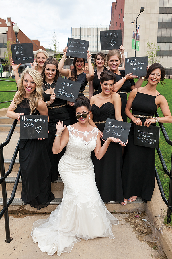 Dana & Mike - Timeless Wedding Day | LMAC Photography, Real Akron Ohio wedding as seen on TodaysBride.com, black white and gold wedding, classic wedding, timeless wedding, traditional wedding ideas