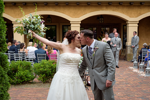 Carrie & Frank - Classic Gervasi Vineyard Wedding | Real Ohio Wedding shot by David Corey Photography and seen on TodaysBride.com, New Orleans wedding theme, purple wedding, gervasi wedding, vineyard wedding