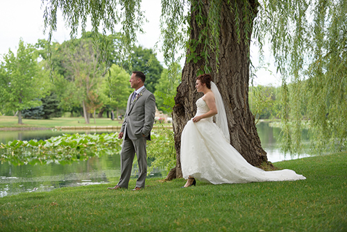 Carrie & Frank - Classic Gervasi Vineyard Wedding | Real Ohio Wedding shot by David Corey Photography and seen on TodaysBride.com, New Orleans wedding theme, purple wedding, gervasi wedding, vineyard wedding