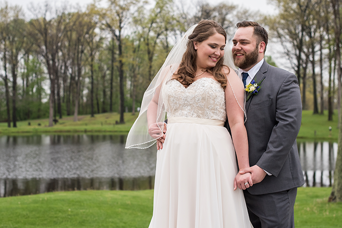 Kelsey & Brandon - Spring Sunflower Wedding, as seen on TodaysBride.com, sabrina hall photography, blue and yellow wedding with sunflowers, plus size bride, blue and yellow wedding colors