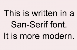 san serif