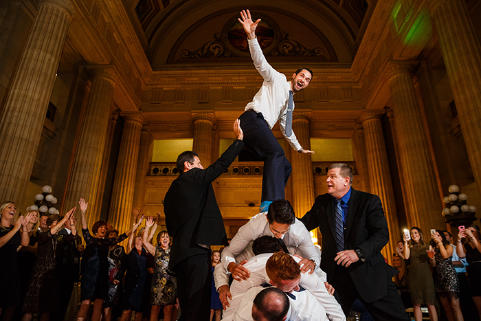 Lauren & Craig - Cleveland Skyline Wedding. Real wedding as seen on TodaysBride.com, genevieve nisly photography, city wedding ideas, cleveland wedding