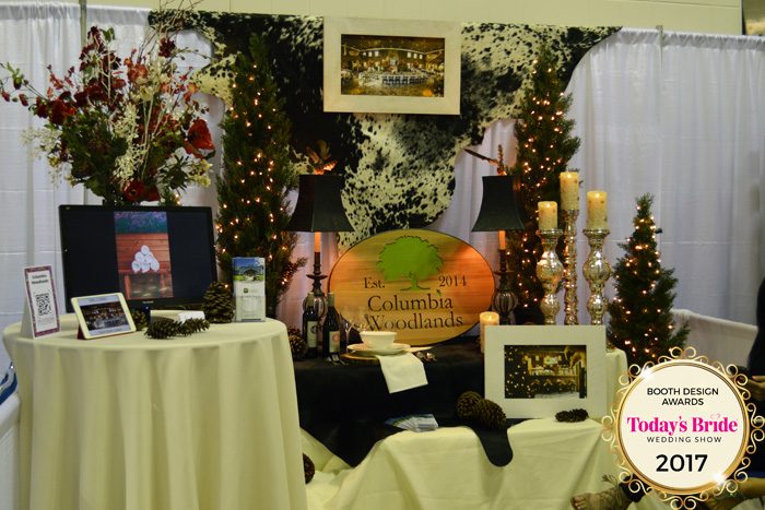 Booth Design Awards | Columbia Woodlands | as seen on todaysbride.com