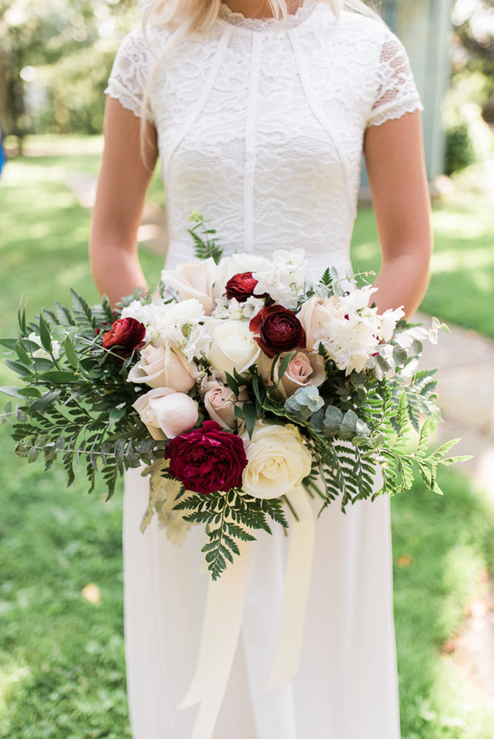 Fall wedding decor as seen on TodaysBride.com, burgundy wedding, ohio wedding