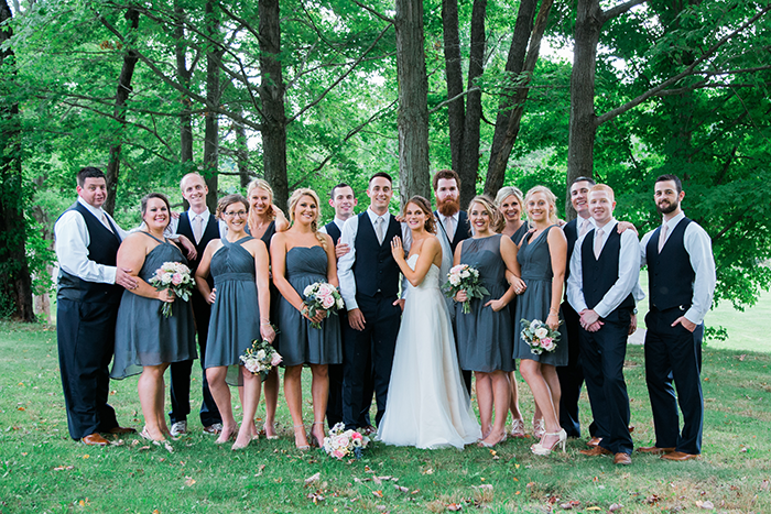 Kelly & Chris - Chagrin Falls Wedding | Orchard photography as seen on TodaysBride.com, ohio wedding, bride, groom, natural wedding, neutral wedding