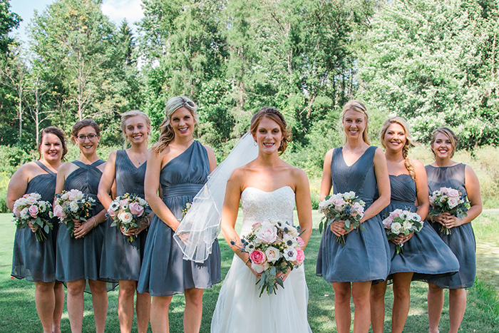 Kelly & Chris - Chagrin Falls Wedding | Orchard photography as seen on TodaysBride.com, ohio wedding, bride, groom, natural wedding, neutral wedding