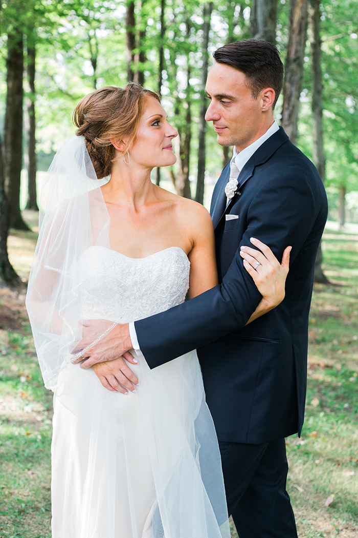 Kelly & Chris - Chagrin Falls Wedding | Orchard photography as seen on TodaysBride.com, ohio wedding, bride, groom, natural wedding, neutral wedding