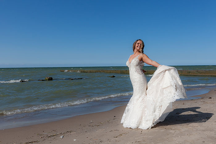 Amanda & Edward - Wedding by the Water, beach wedding, burgundy and gold wedding, photographed by LMAC Photography