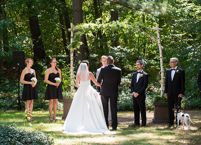 Emily & Carlos - Breathtaking Stan Hywet Wedding, Klodt photography in akron, ohio, black and white garden wedding