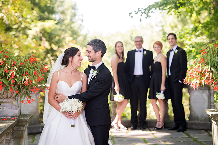 Emily & Carlos - Breathtaking Stan Hywet Wedding, Klodt photography in akron, ohio, black and white garden wedding