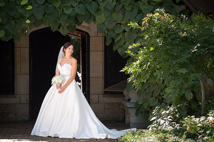 Emily & Carlos - Breathtaking Stan Hywet Wedding, Klodt photography in akron, ohio, black and white garden wedding