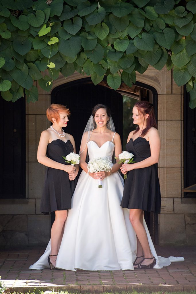 Emily & Carlos - Breathtaking Stan Hywet Wedding, Klodt photography in akron, ohio, black and white garden wedding