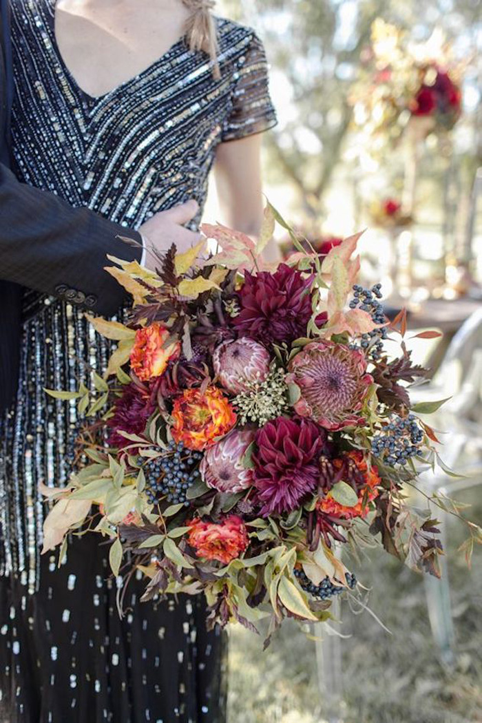 Fall Wedding Bouquet | Cassandra Castaneda Photography | As seen on TodaysBride.com