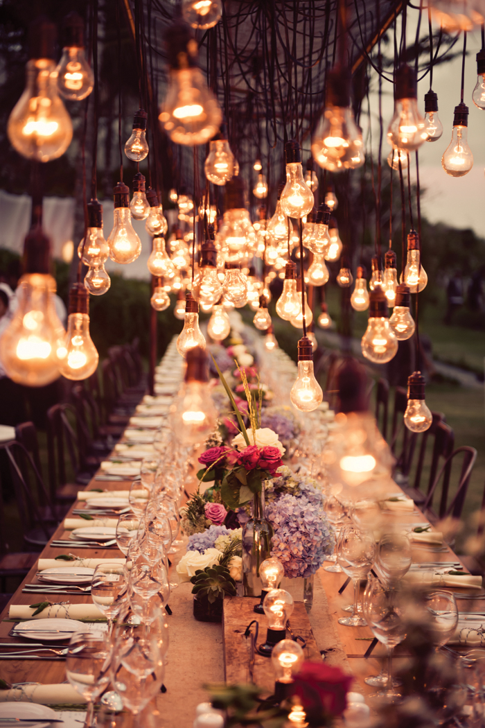 Edison Bulb Display | Studio Impressions | As seen on TodaysBride.com