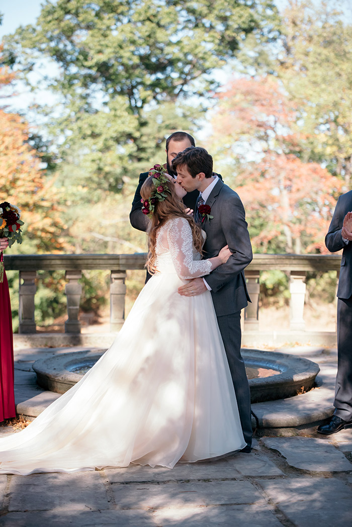 Real akron ohio wedding, flower crown, bridal, stan hywet wedding, outdoor wedding, garden ceremony, wedding inspiration