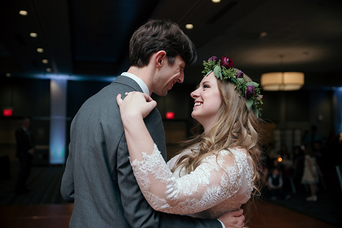 Real akron ohio wedding, flower crown, bridal, stan hywet wedding, outdoor wedding, garden ceremony, wedding inspiration