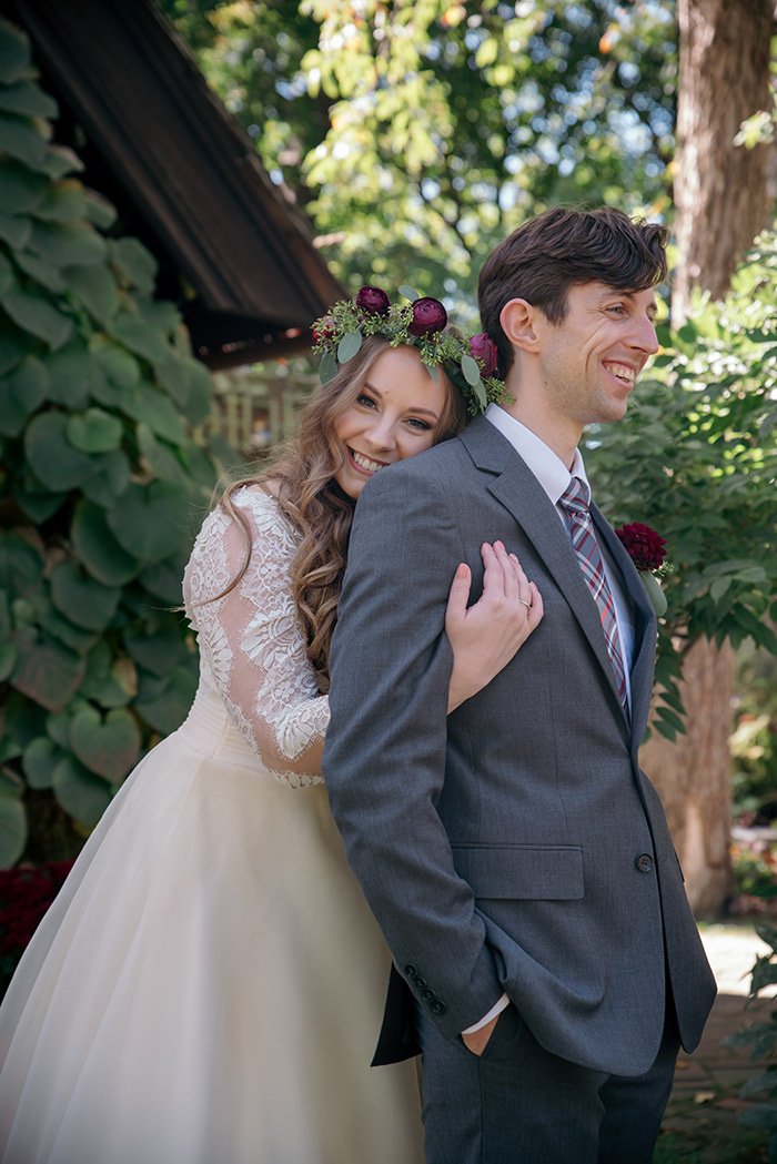 Real akron ohio wedding, flower crown, bridal, stan hywet wedding, outdoor wedding, garden ceremony, wedding inspiration