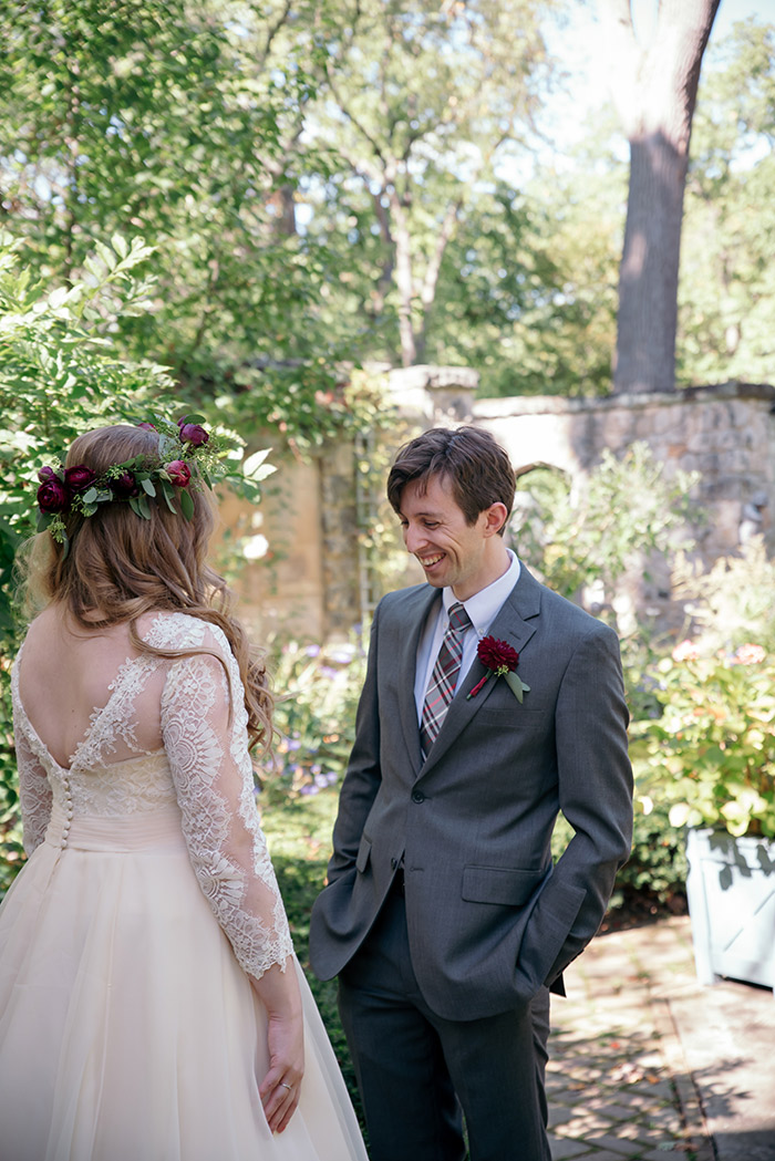 Real akron ohio wedding, flower crown, bridal, stan hywet wedding, outdoor wedding, garden ceremony, wedding inspiration