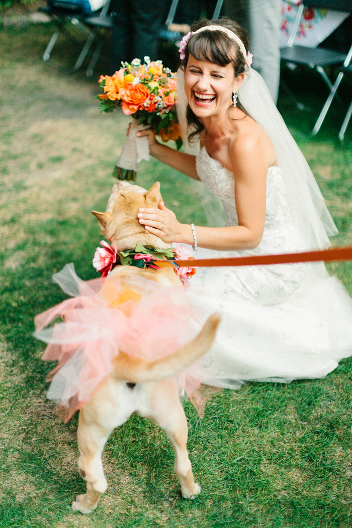 Pets in Wedding | Kate Romaneski Photography | As seen on TodaysBride.com
