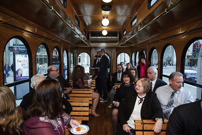 Brent & Marc's Cleveland Skyline Wedding, real wedding, gay wedding, wedding inspiration, navy and burgundy wedding