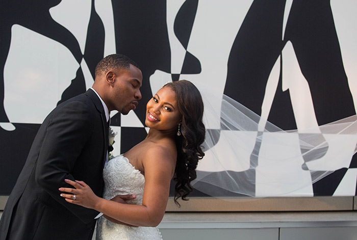 Adrienne & Joseph's Perfect Purple Wedding, purple wedding inspiration, cleveland ohio wedding, photos by JazzyMae Photography on TodaysBride.com