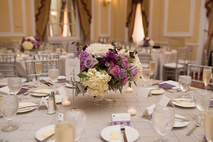 Adrienne & Joseph's Perfect Purple Wedding, purple wedding inspiration, cleveland ohio wedding, photos by JazzyMae Photography on TodaysBride.com