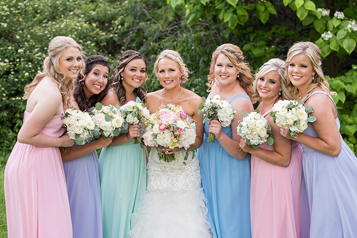 Katie & Josh's Pastel Wedding, Real Ohio wedding photographed by Sabrina Hall Photography. Pastel wedding color inspiration