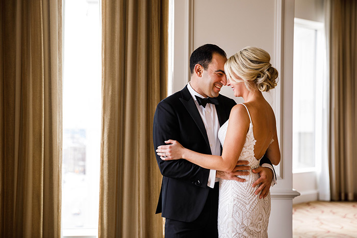 Megan & Angelo's Marvelous Museum Wedding, gorgeous art museum wedding inspiration, winter wedding