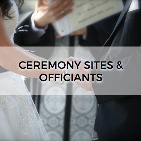 Ceremony Sites and Officiants Button