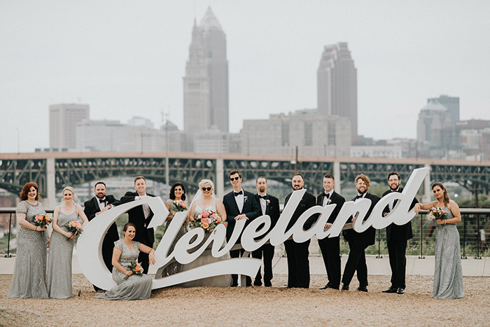 Kristin & Taylor's Modern Art Deco Matrimony, cleveland ohio wedding, real wedding inspiration as seen on TodaysBride.com