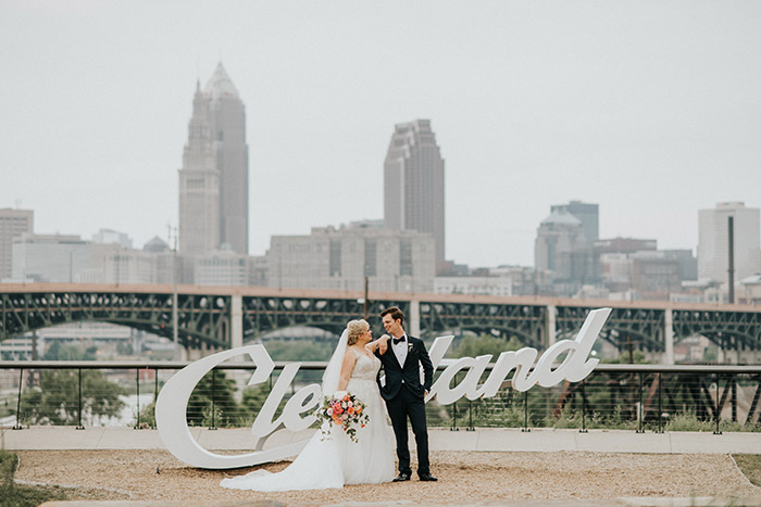 Kristin & Taylor's Modern Art Deco Matrimony, cleveland ohio wedding, real wedding inspiration as seen on TodaysBride.com